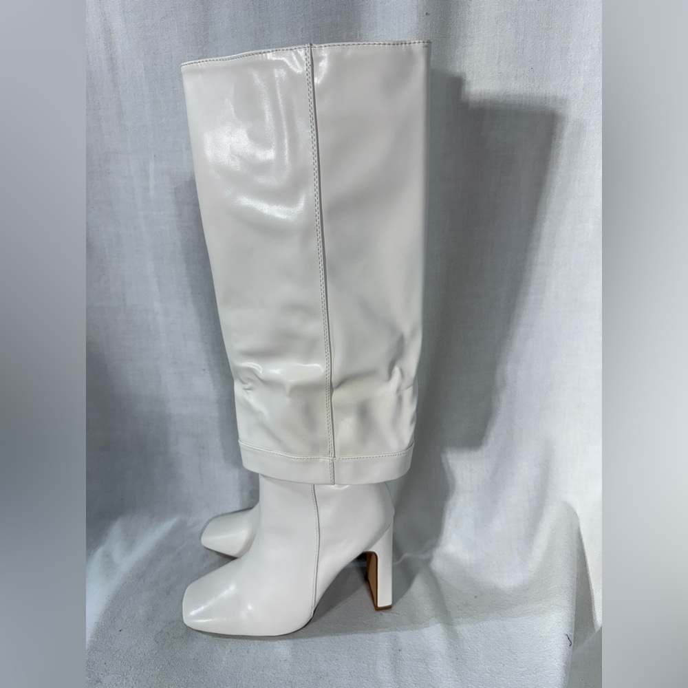 Lulus Lorlia Almond Square toe Knee High boots Size 8.5 - Picture 2 of 12